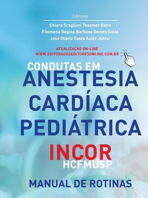 cover image of Condutas em anestesia cardíaca pediátrica InCor--HCFMUSP